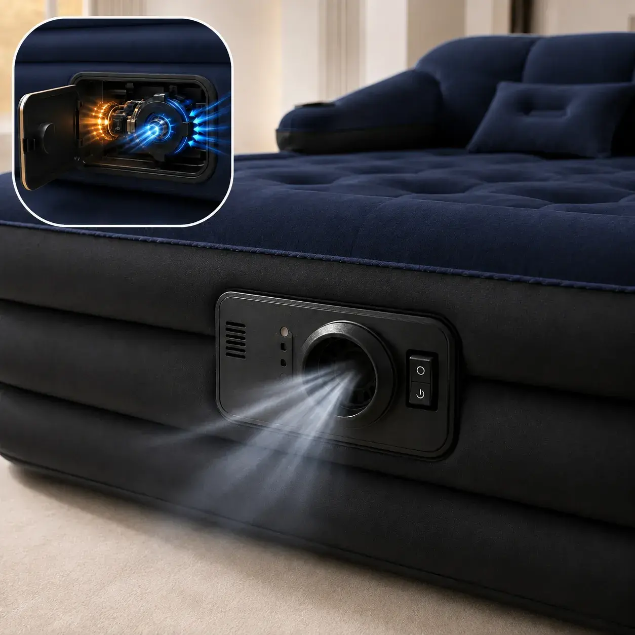 LuxRest built-in electric pump