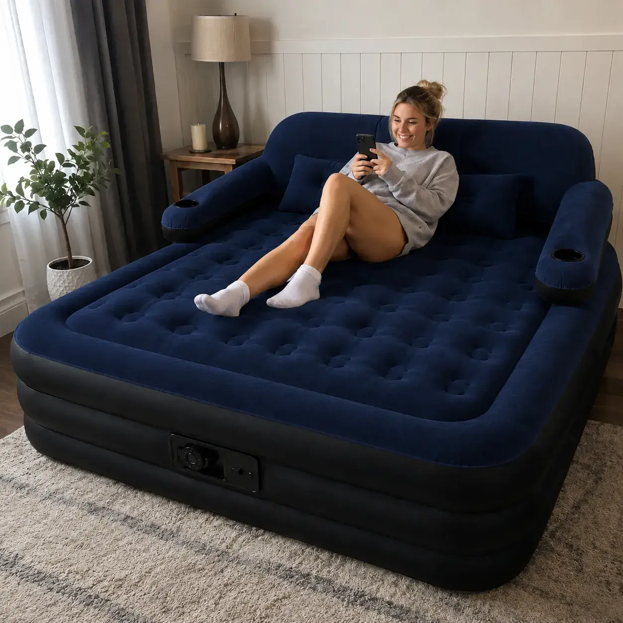 LuxRest set up in a studio apartment